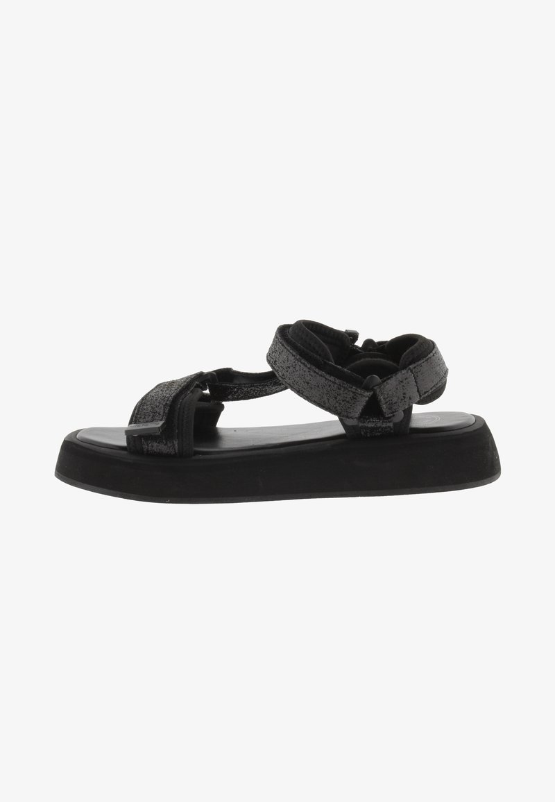 Victoria Shoes SAL TIRAS BRILLO - Sandalen met plateauzool - black