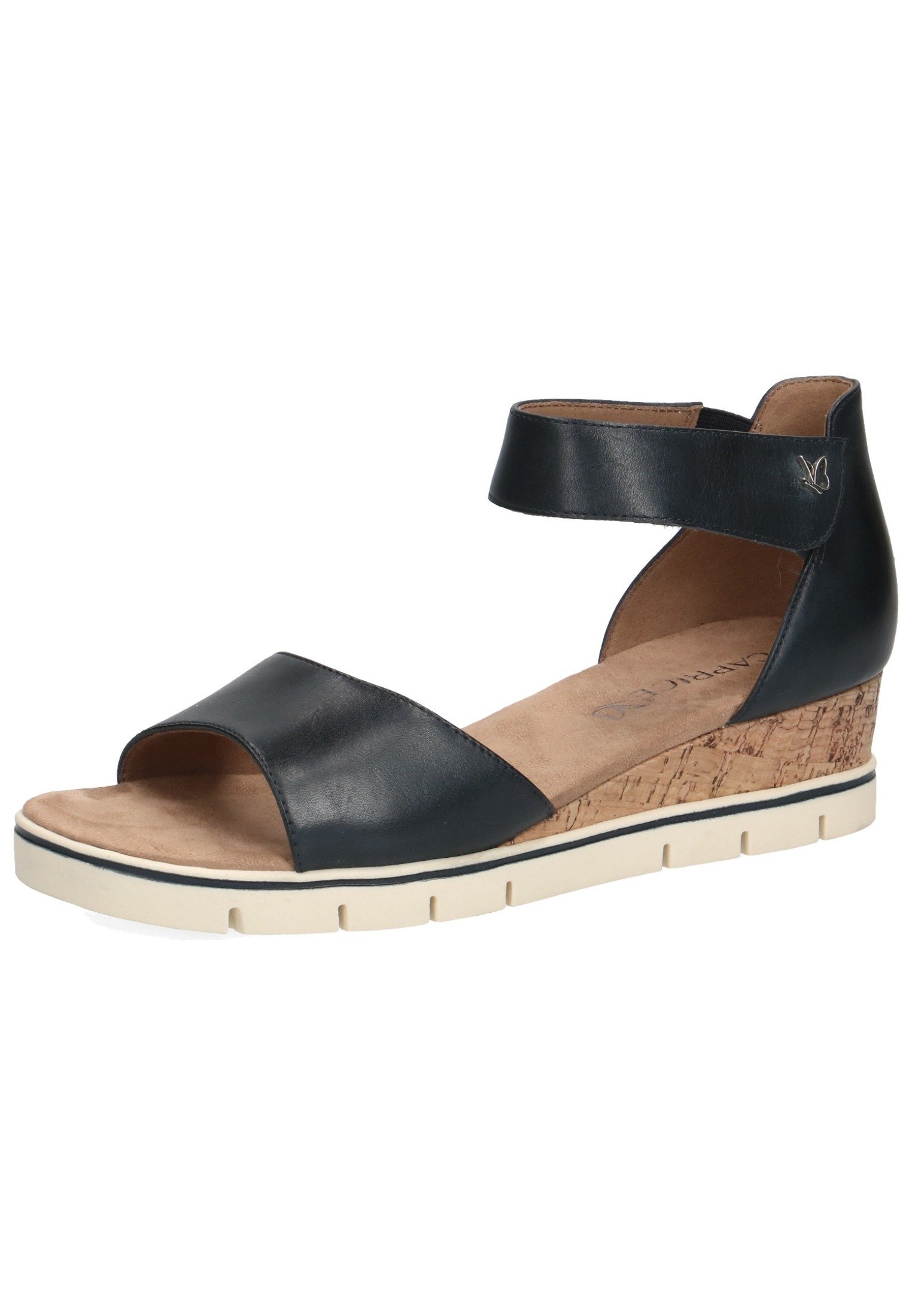 Caprice Sandalen met sleehak - ocean nappa/donkerblauw - Zalando.nl