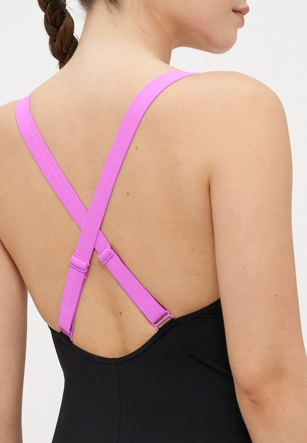 WOMENS SHAPING CROSSBACK SWIMSUIT - Swimsuit - neon violet3