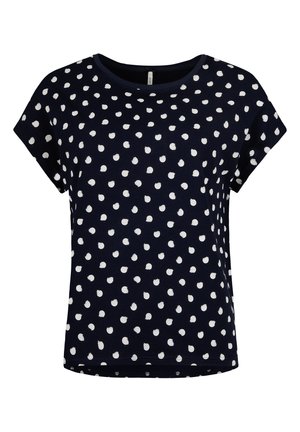 Short Stories Print T-shirt - dark blue