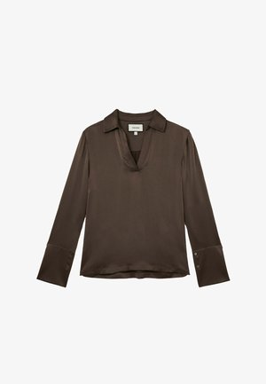 Reiss, Blouse - mocha brown