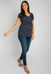 JoJo Maman Bébé SPOT REGULAR FIT - Palaidinė - navy