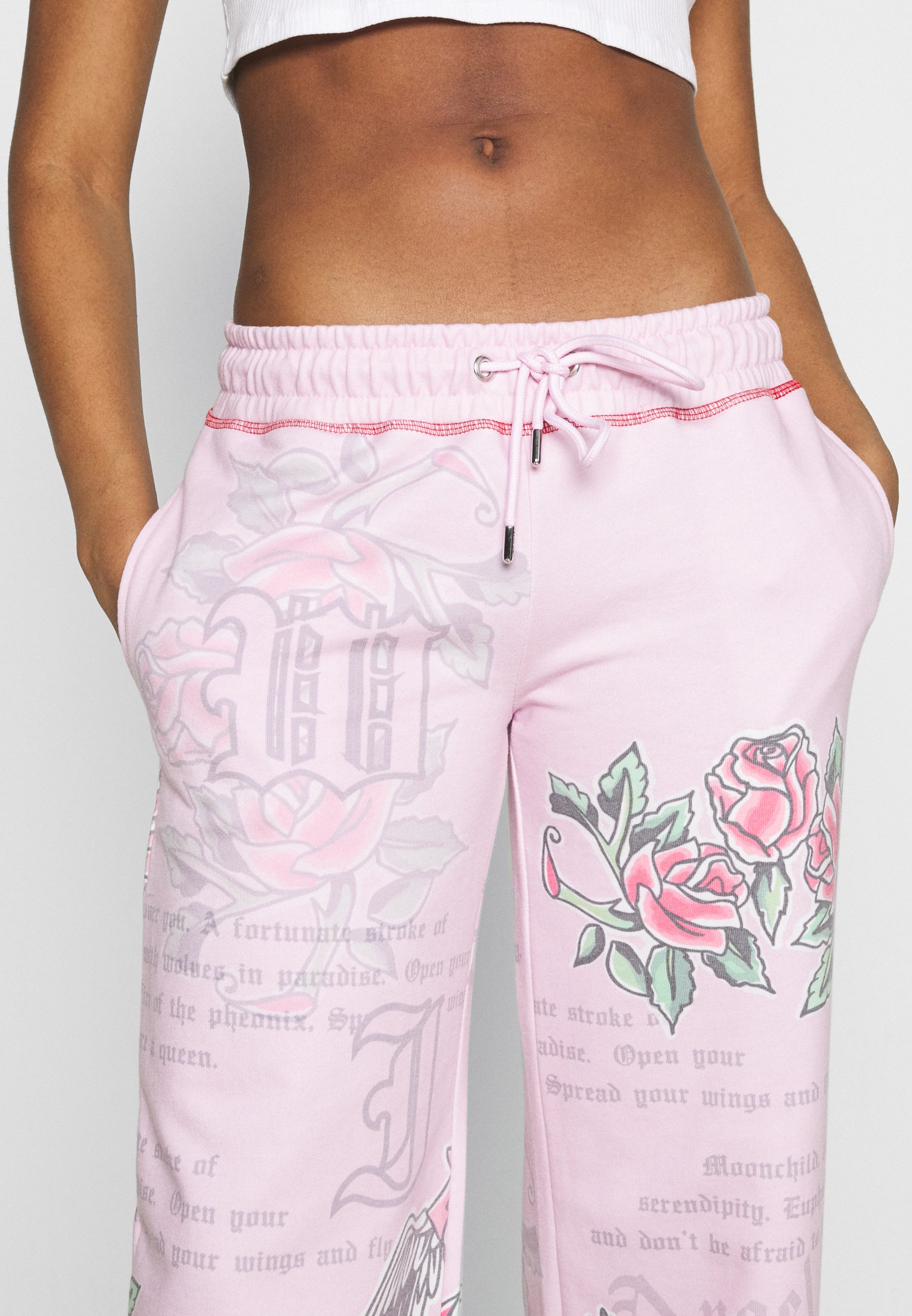 Jaded London JOGGERS WITH TATTOO SCREEN 