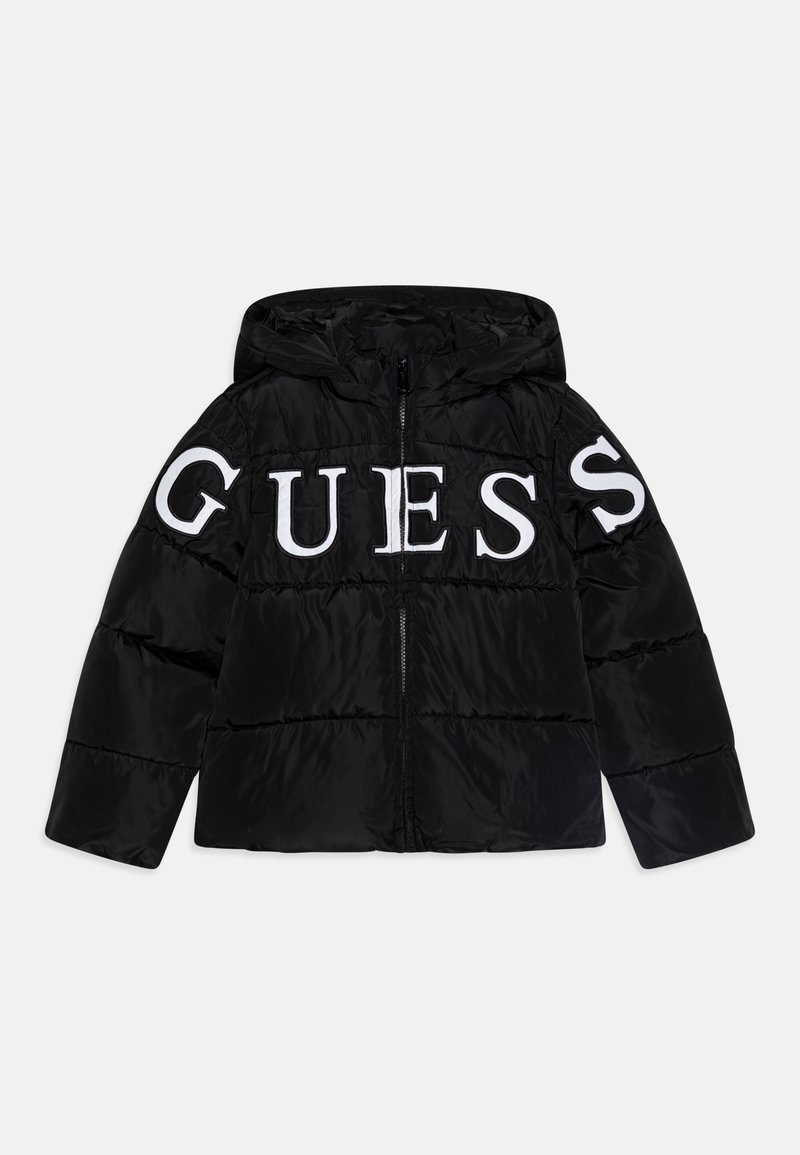 Guess JUNIOR HOODED PADDED PUFFER - Zimska jakna - jet black