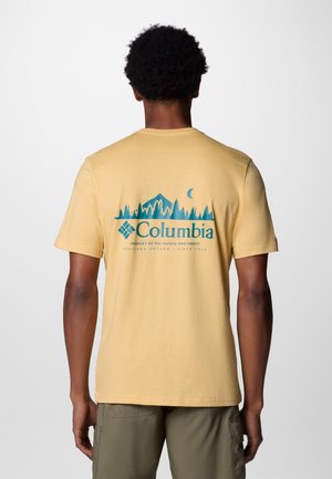 RAPID RIDGE BACK GRAPHIC TEE - T-shirt con stampa - mustard yellow