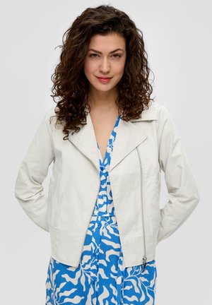 s.Oliver Chaqueta de cuero sintético - creme