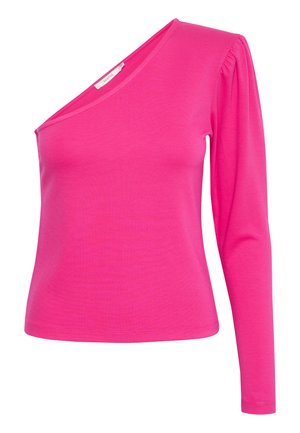 NORMAGZ ONE SHOULDER - Tops ar garām piedurknēm - pink