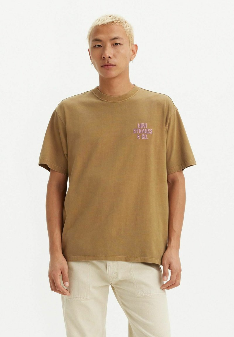 Levi's® VINTAGE FIT GRAPHIC TEE 501 BLUES VW WHI - T-shirt print - archival lc gd safar