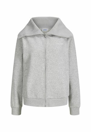 JXSTUDIO - Tröja med dragkedja - light grey melange