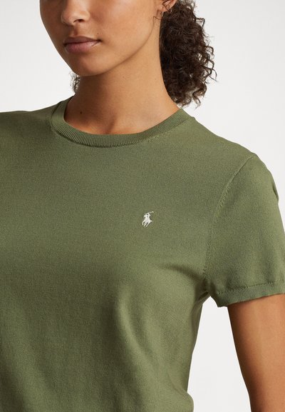 Polo Ralph Lauren PIMA COTTON SHORT SLEEVE PULLOVER - Jednoduché tričko - garden trail