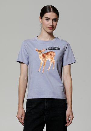 watapparel UNDERGROUND REHSISTANCE - T-shirt imprimé - lavender