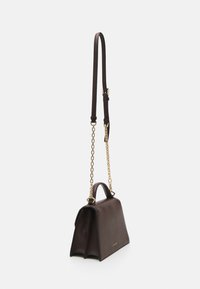KARL LAGERFELD SIGNATURE CROSSBODY - Handväska - dark chocolate