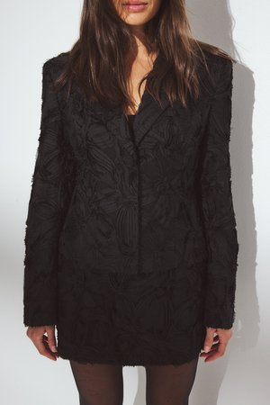 STRUCTURED  - Blazer - black