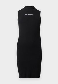 SLESS MOCK NECK DRESS - Kampsunkleit - black