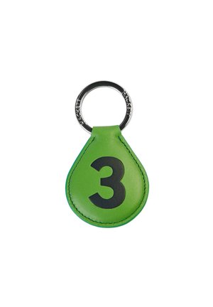 THREE NUMBERED  - Nøgleringe - green