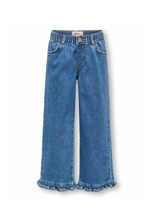 ONLY MINI WIDE-FIT JEANS KMGENNA STRAIGHT FIT JEANS - Vaqueros boyfriend - medium blue denim