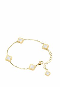 FOUR-LEAF CLOVER  - Armband - gold coloured & mother of pearl white