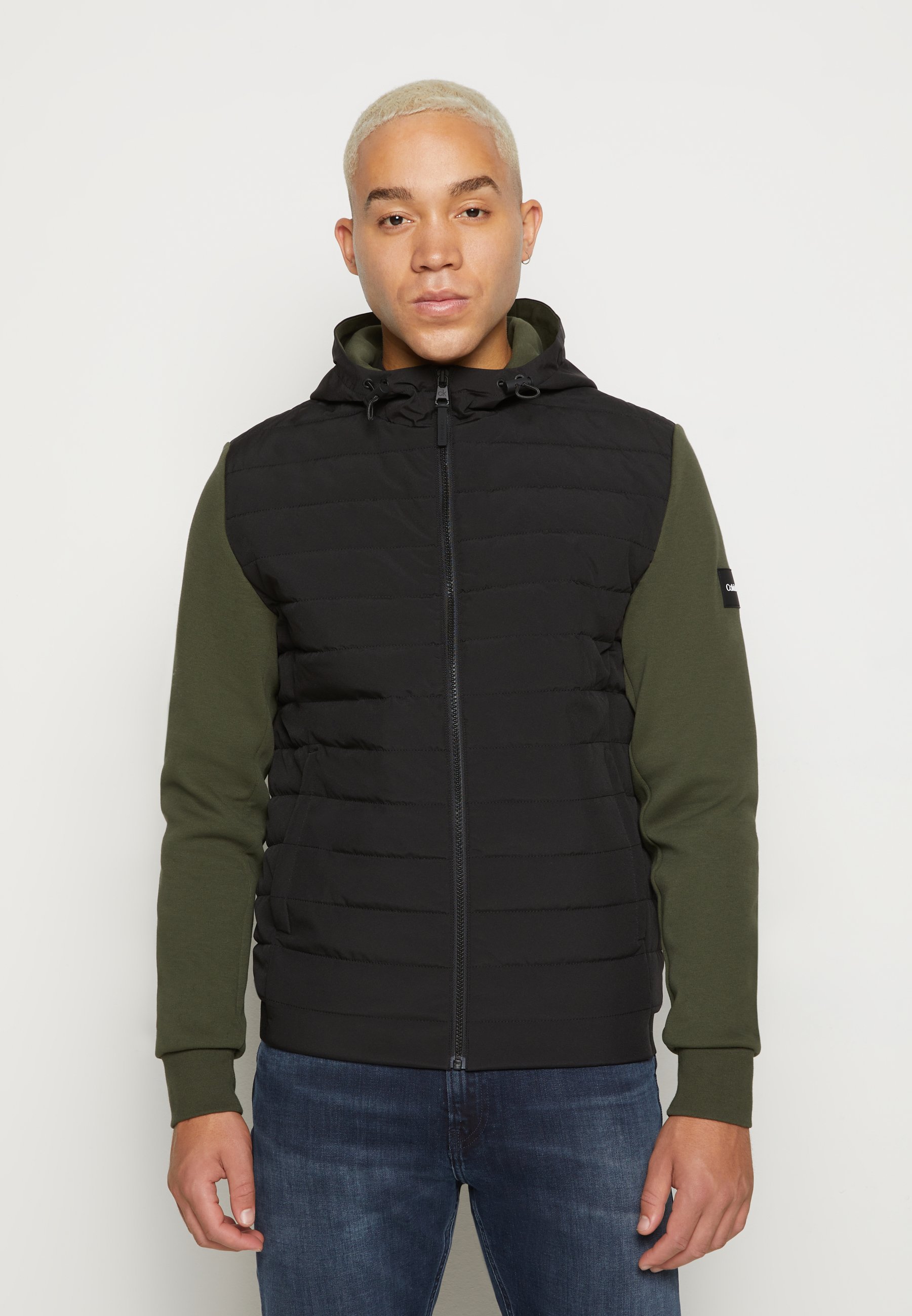 Calvin Klein MIX MEDIA HOOD JACKET 