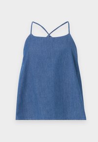 ONLNOVA ELBA SINGLET - Tops - medium blue denim