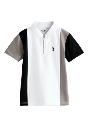 SHORT SLEEVE REGULAR FIT - Polokošeľa - white black