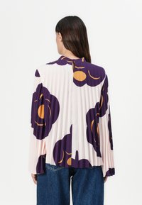 Marimekko DUURI TUMMA - Bluse - light pink/dark violet/brown