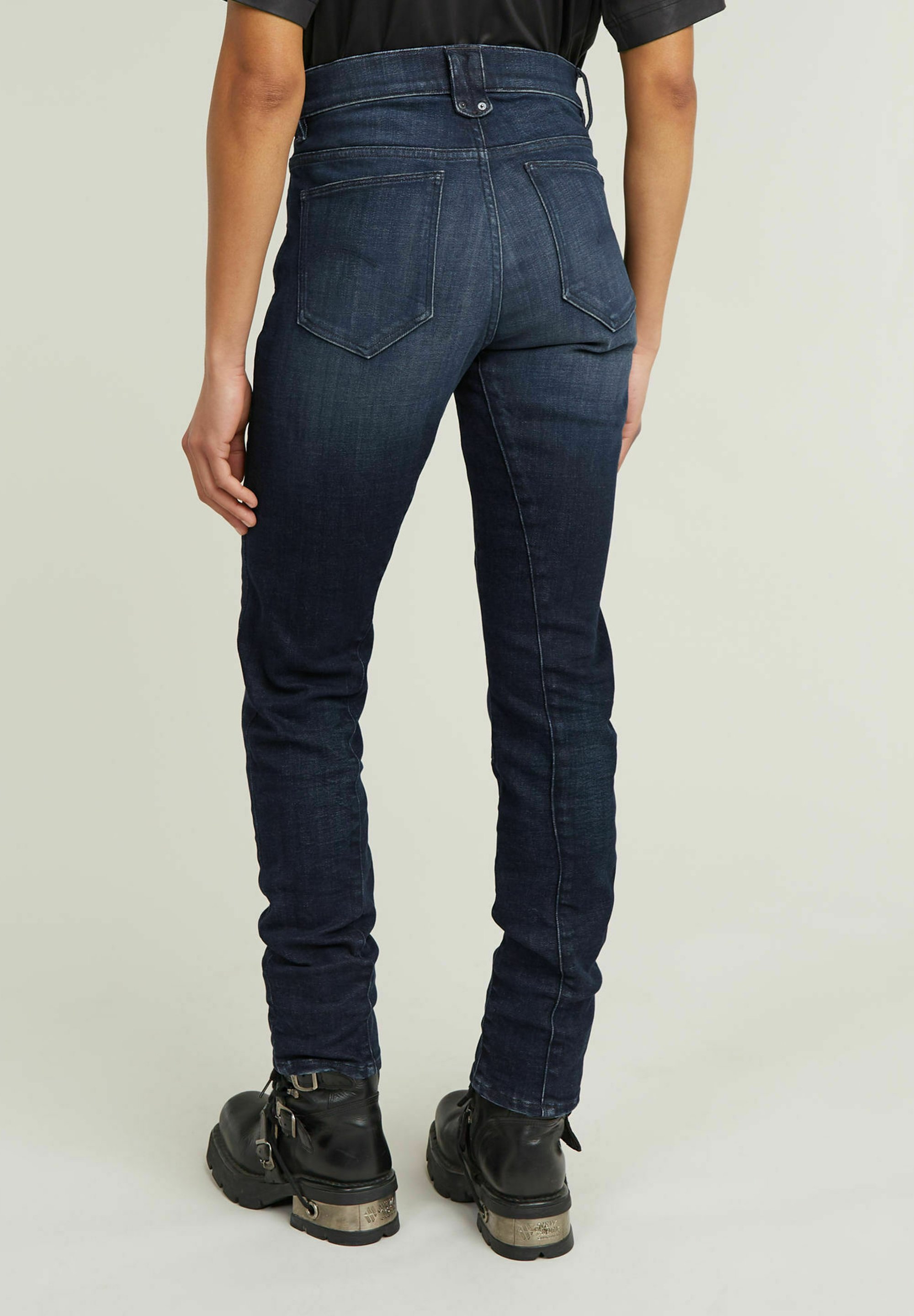 G-STAR ACE 2.0 BIKER - Slim fit jeans - worn in aurora/donkerblauw