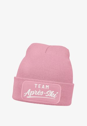 MoonWorks PATCH SKIFAHREN MIT SPRUCH TEAM APRÈS - Mütze - rosa