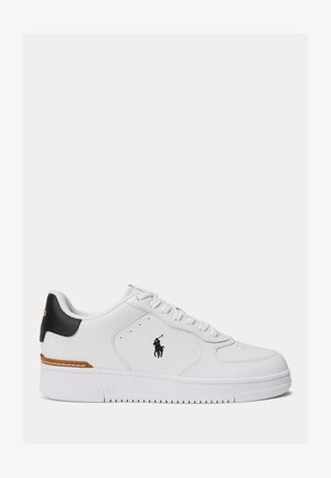 Polo Ralph Lauren MASTERS CRT-SNEAKERS-LOW TOP LACE - Tossud - white/black