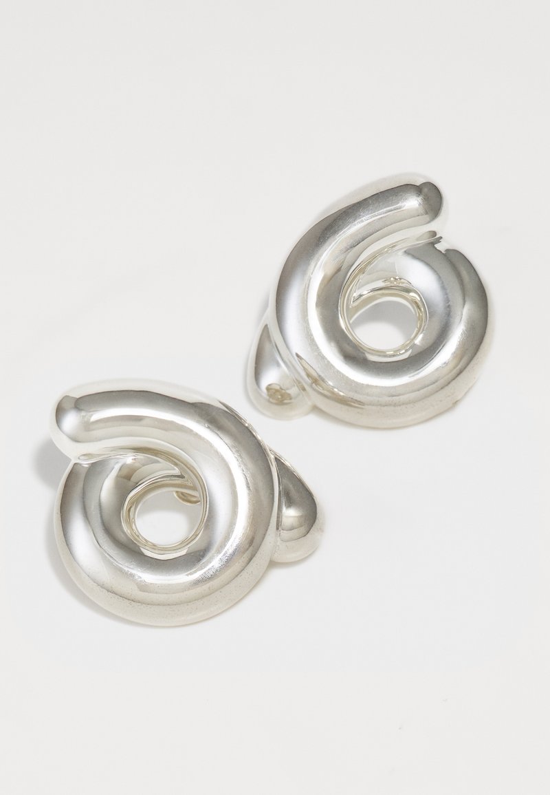 Bungsa Orecchini A Cerchio Tricolore 20mm (Argento, Oro Rosa, Oro) - Acciaio Inossidabile 316L - Unisex