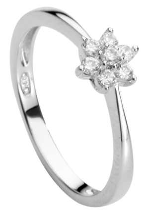 SIMPLY ESSENTIALS - Ring - silber weiss