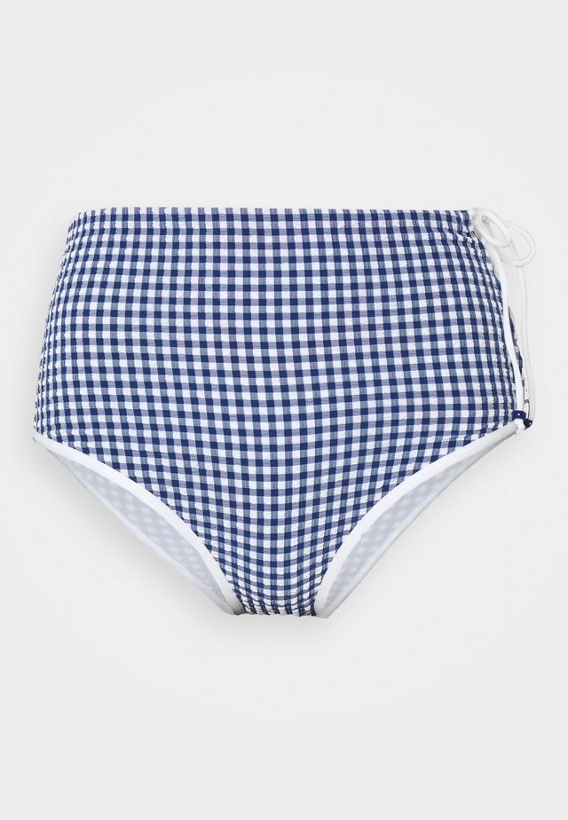 VINTAGE BEACH HIGH BRIEF - Bikiniunderdel - blue/offwhite