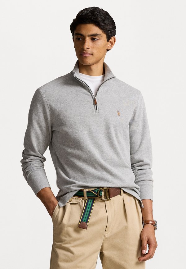 ESTATE RIB QUARTER ZIP PULLOVER - Jumper - andover heather