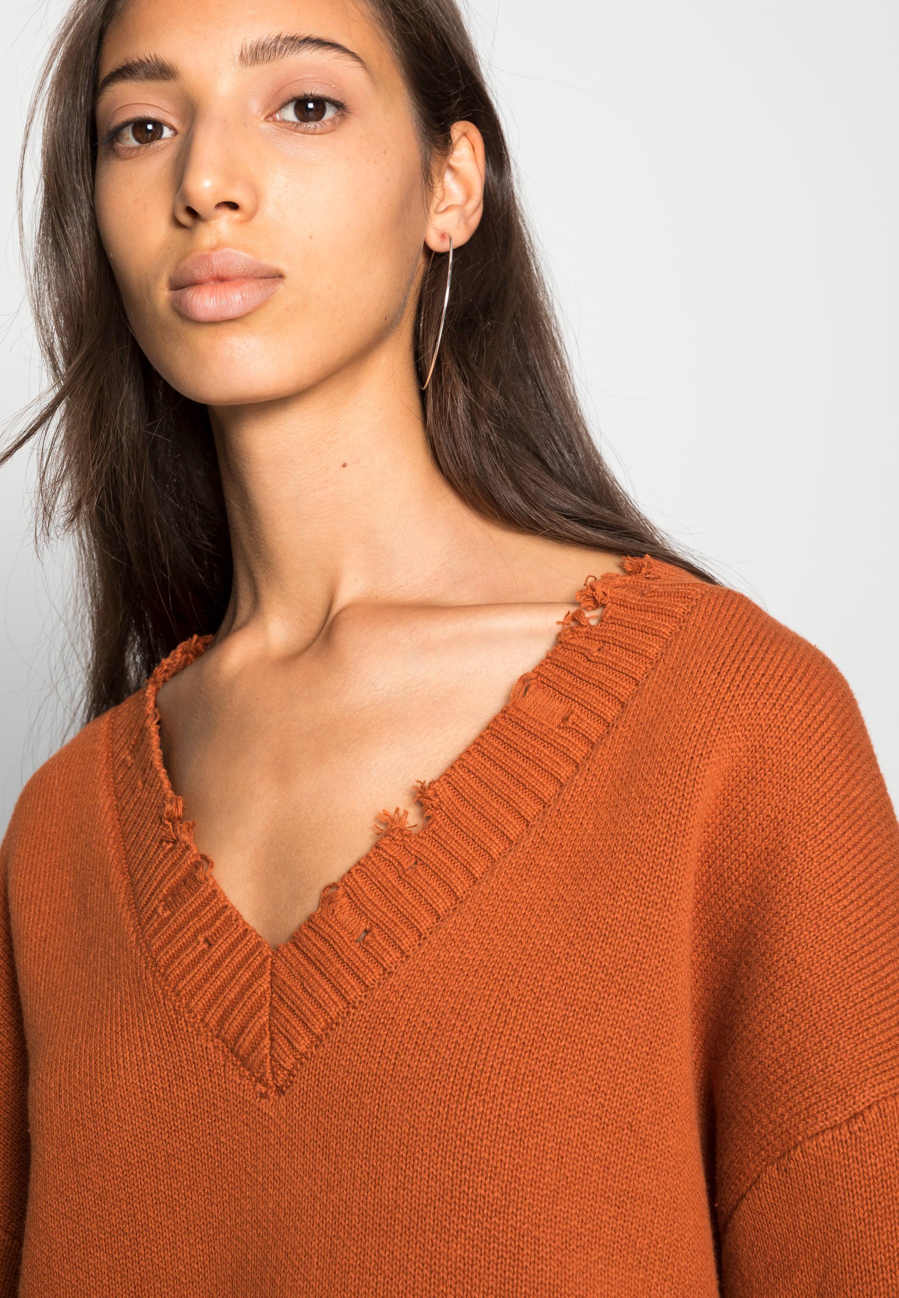 Weekday Sugar Sweater Jumper Rust, Women's, Size: Medium, Orange