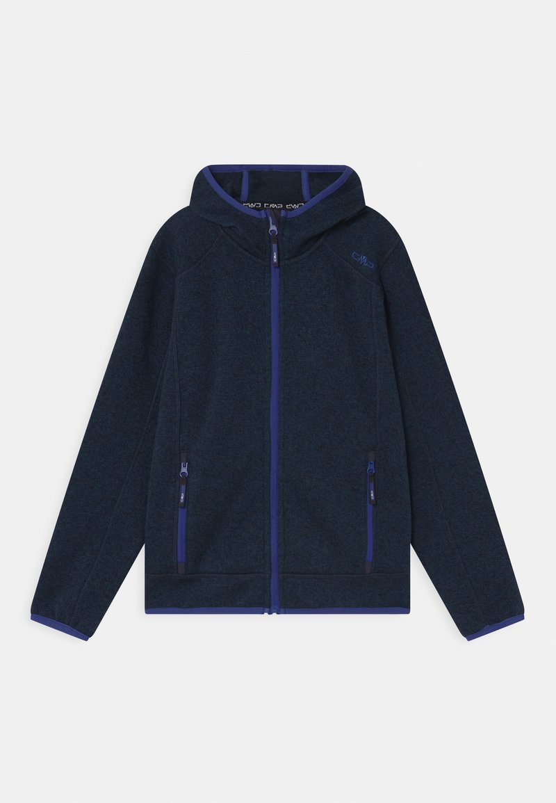 CMP KID JACKET FIX HOOD UNISEX - Casaco polar - inchiostro/nero