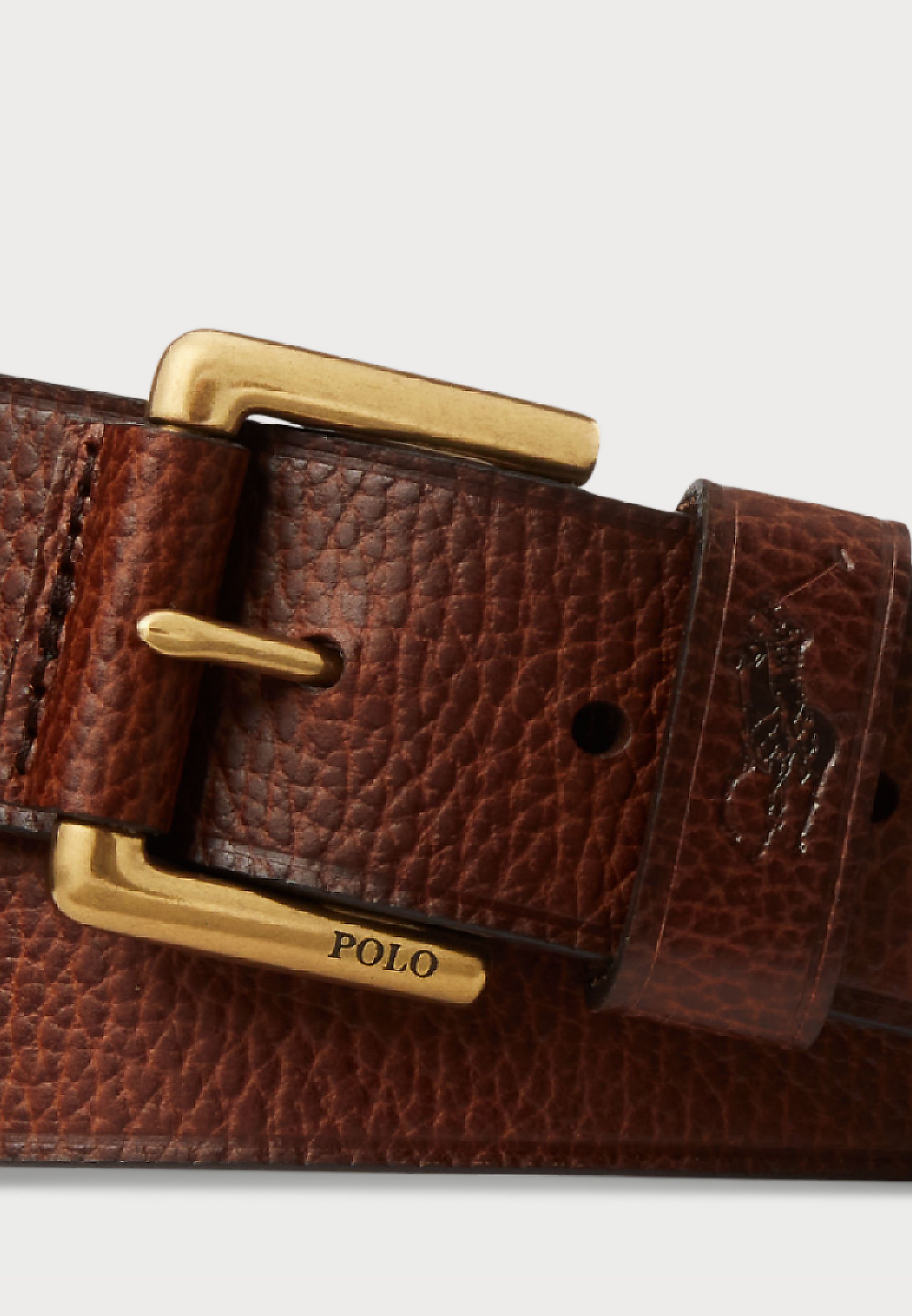 Polo製 pony buckleブラウンレザー幅2.5cmベルトW26 Polo Ralph Lauren Polo Pony レザーベルト | ブラウン