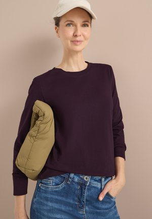 BASIC RUNDHALS - T-shirt à manches longues - rot