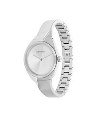 Calvin Klein 2H SS 30MM SUNRAY VERTICALLY BRUSHED DIAL SS BANGLE - Klocka - silver coloured