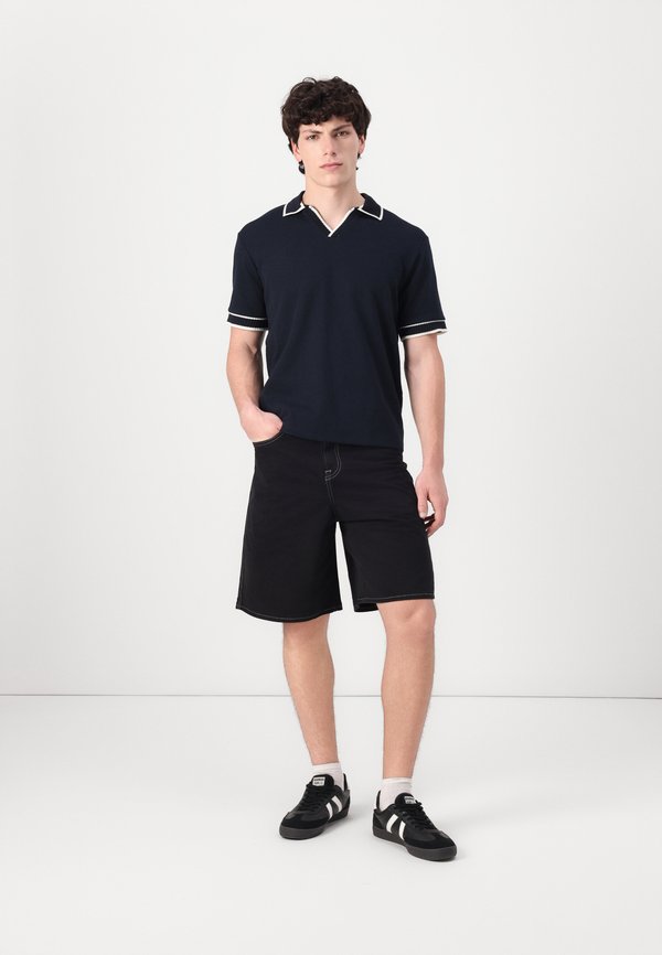 JORSUMMER SPILIT NECK - Polo shirt - sky captain3