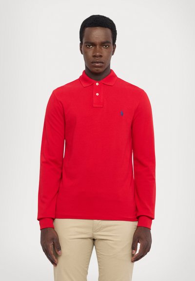 Polo Ralph Lauren SLIM FIT LONG-SLEEVE POLO SHIRT - Top dugih rukava - red