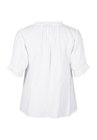 Zizzi KURZARM AUS  MIT RÜSCHENDETAILS - Pluus - bright white