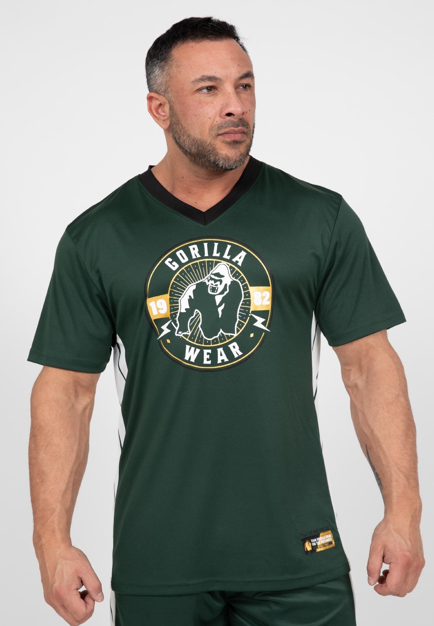 Gorilla Wear Herren Performance T-Shirt – Atmungsaktives Sportshirt Aus 100% Polyester, Regular Fit