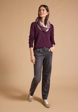 Cecil, ARGYLE-PATTERNED LOOP SCARF - Écharpe tube - berry red