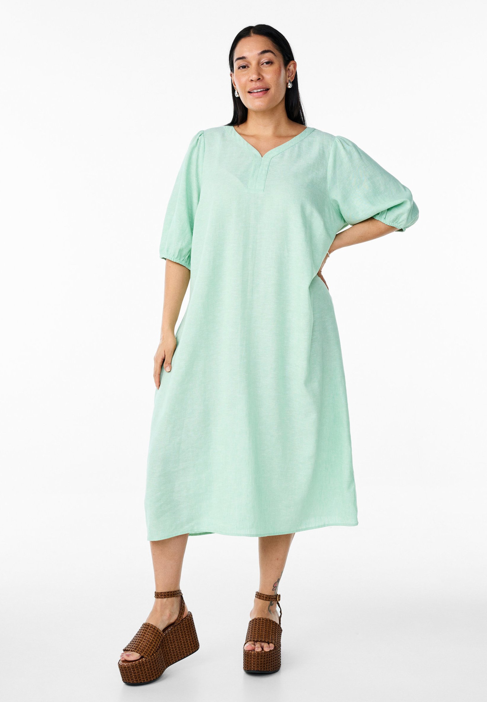Zizzi Day dress - grayed jade/light green - Zalando