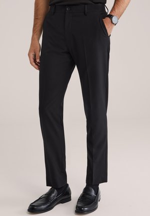 Nohavice chinos - black