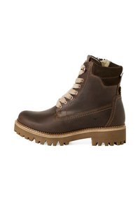 Tamaris ELEGANTE MIT REMOVABLE SOCK - Snörstövletter - mocca