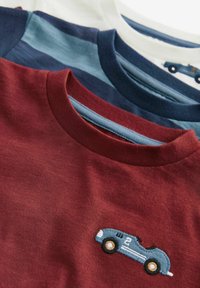 Next SHORT SLEEVE CHARACTER 3 PACK STANDARD - Apdrukāts T-krekls - red blue cars