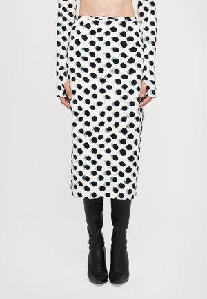 STRAIGHT SKIRT - Falda de tubo - black/white