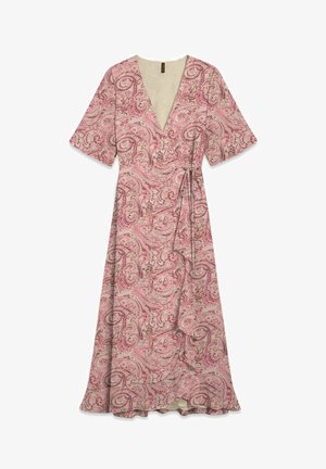 Vero Moda Curve, KLEID VMCZILLE LANGES KLEID - Maxi-jurk - pumice stone