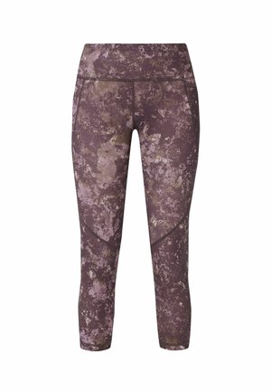 Sweaty Betty, POWER CROPPED WORKOUT LEGGINGS - Tights - purple erosia print