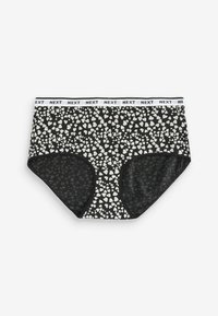 Next MONO PRINT RICH LOGO KNICKERS FOUR PACK - Tango nohavičky - monochrome heart print stripe